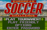 European Soccer Challenge title screen for Atari Lynx